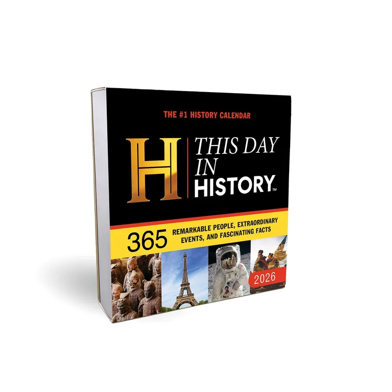 Must Have 2026 History Channel This Day in History Boxed Calendar