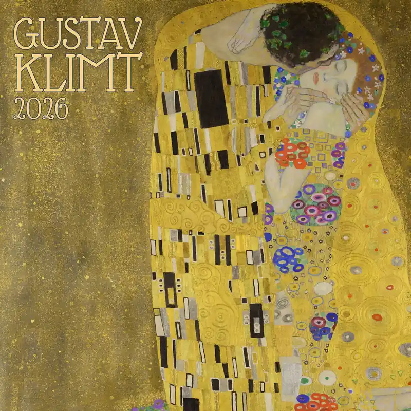 Authentic 2026 Gustav Klimt Wall Calendar