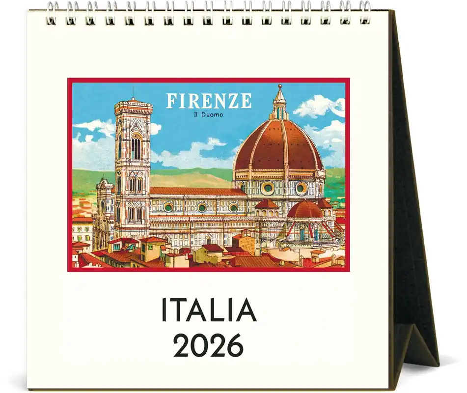 2026 Cavallini Italia Desk Calendar Best Seller