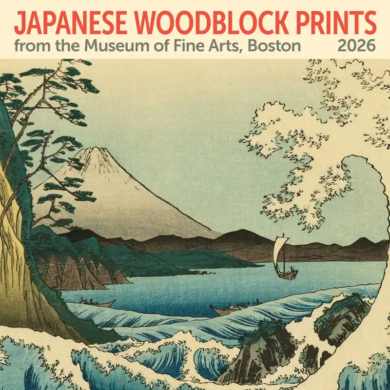 Limited Time 2026 MFA Boston Japanese Woodblock Prints Mini Wall Calendar