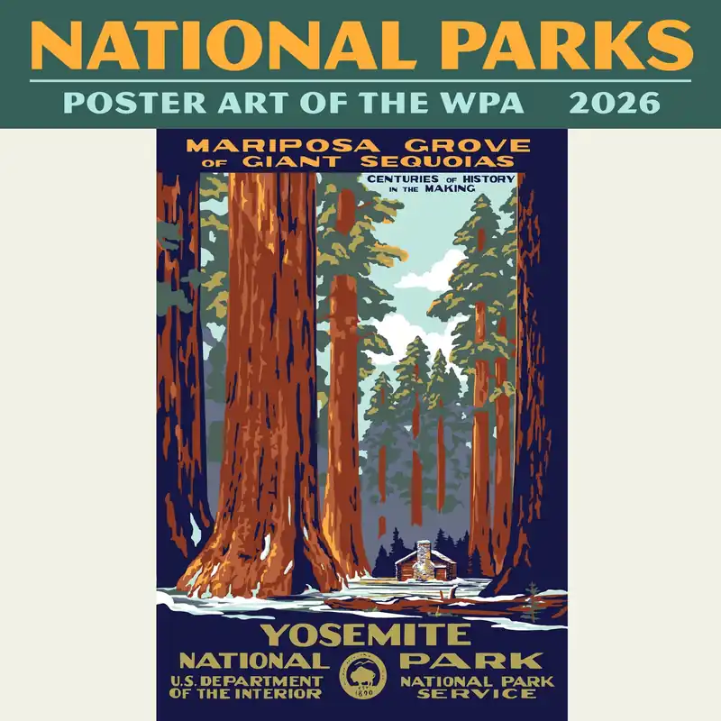 2026 National Parks Poster Art of the WPA Standard Wall Calendar Factory Price