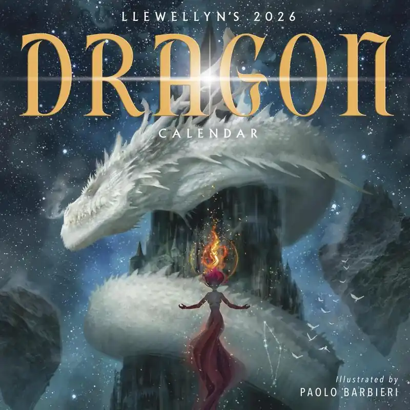 Modern 2026 Llewellyn's Dragon Wall Calendar