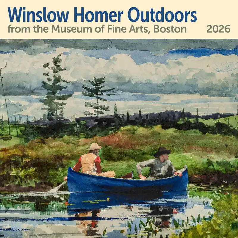 2026 MFA Boston Winslow Homer Watercolors Wall Calendar Free Returns