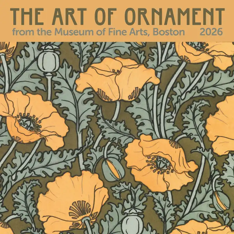 2026 MFA Boston The Art of Ornament Wall Calendar Original