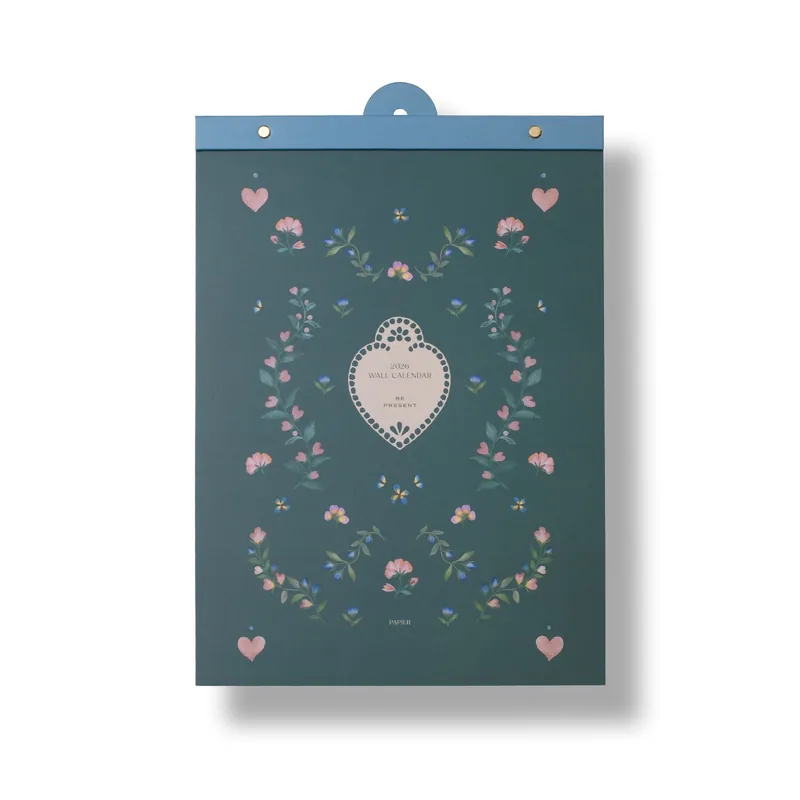Flash Sale 2026 Pressed Flowers A3 Wall Calendar
