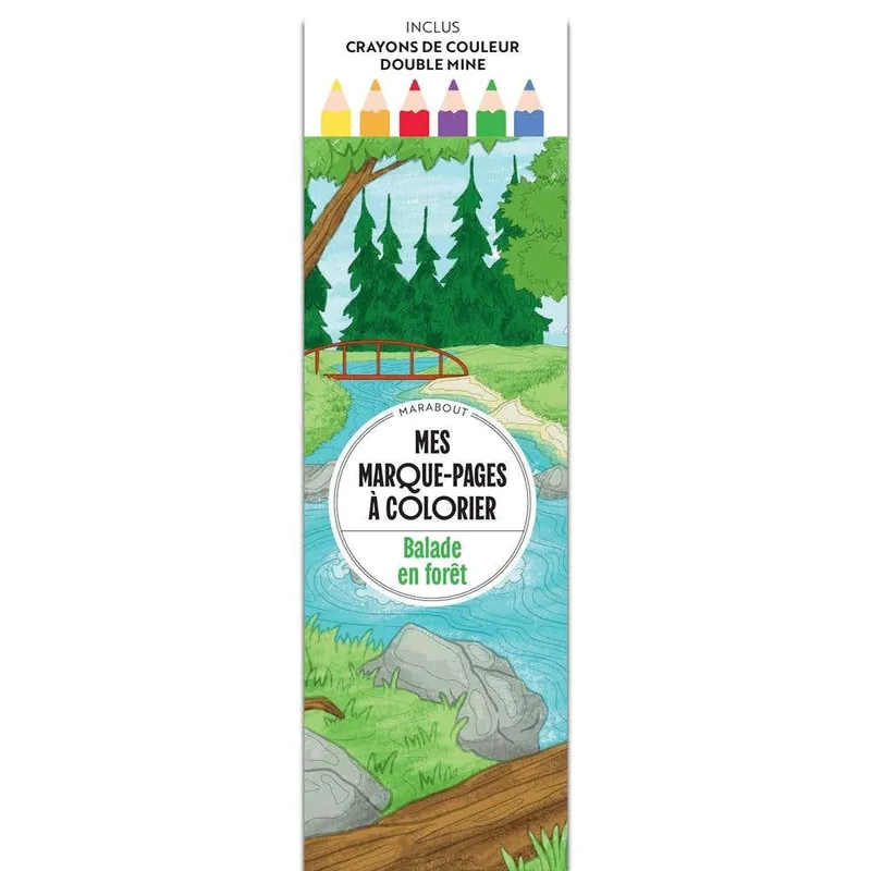 Mes Marque-pages À Colorier - Balade en Forêt Trending