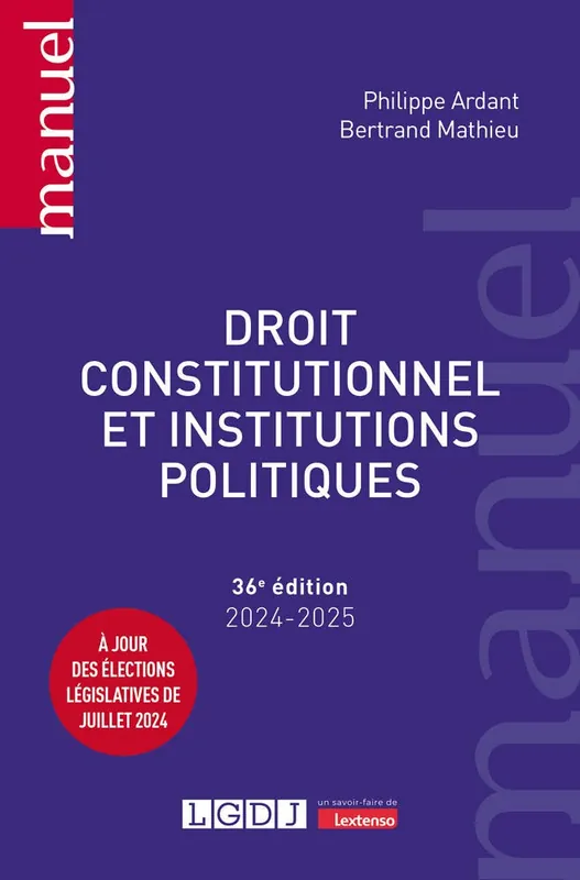 Droit Constitutionnel et Institutions Politiques (à Jour des Élections Législatives de Juillet 2024) Deal