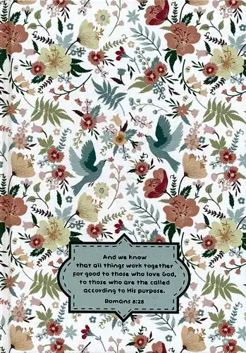 Luxury Romans 8:28 Floral Journal — Christian Superstore New Zealand
