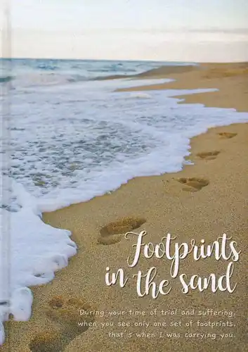 Exclusive Footprints in the Sand hardcover journal — Christian Superstore New Zealand