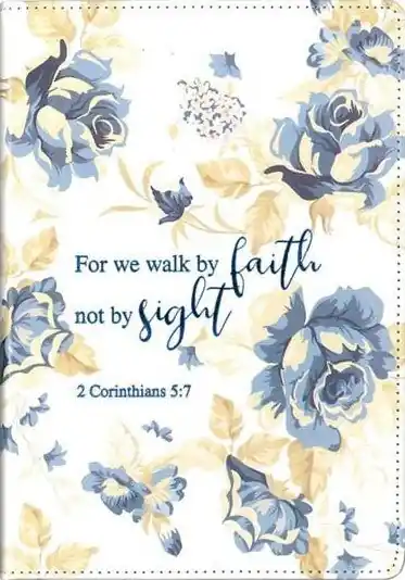For We Walk By Faith: 2 Corinthians 5:7 - Lux Leather Journal — Christian Superstore New Zealand Top Pick