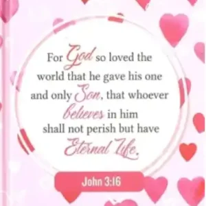John 3:16 Pink Hearts A5 Hardcover Journal — Christian Superstore New Zealand Limited Edition