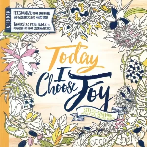 Limited Time Today I Choose Joy Adult Colouring book — Christian Superstore New Zealand