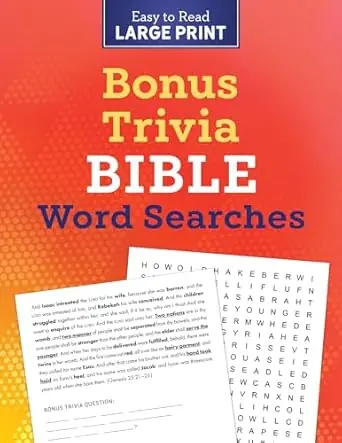 Popular Bonus Trivia Bible Word Searches Large Print — Christian Superstore New Zealand