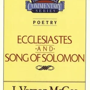 Thru the Bible Commentary Series: Poetry Ecclesiastes and Song of Solo — Christian Superstore New Zealand Modern
