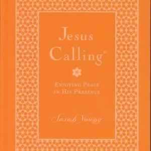 Hot Deal Jesus Calling Enjoying Peace in His Presence. Orange deluxe cloth hard — Christian Superstore New Zealand